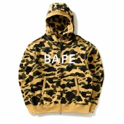 A Bathing Ape 1st Camo Balaclava Hoodie - Yellow