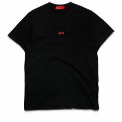 424 Embroidered Tee - Black